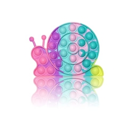 PIANETA Pop it Push it Fidget Toy, pop Bubble, endspannentes Anti Stress Spielzeug Sensorisches Spielzeug Autismus lindert Angstzustände. Für Kinder und Erwachsene (Schnecke) - 1