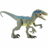 Mattel GCT93 Jurassic World Riesendino Velociraptor Blue mit beweglichen Armen und Beinen - 1