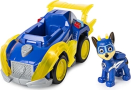 PAW Patrol Mighty Pups Super Paws, Chase' Deluxe-Fahrzeug mit Lichtern und Geräuschen - 1