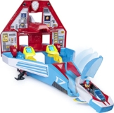 Paw Patrol, Super Paws 2-in-1 Mighty Pups Jet Command Center mit Lichtern und Geräuschen - 1